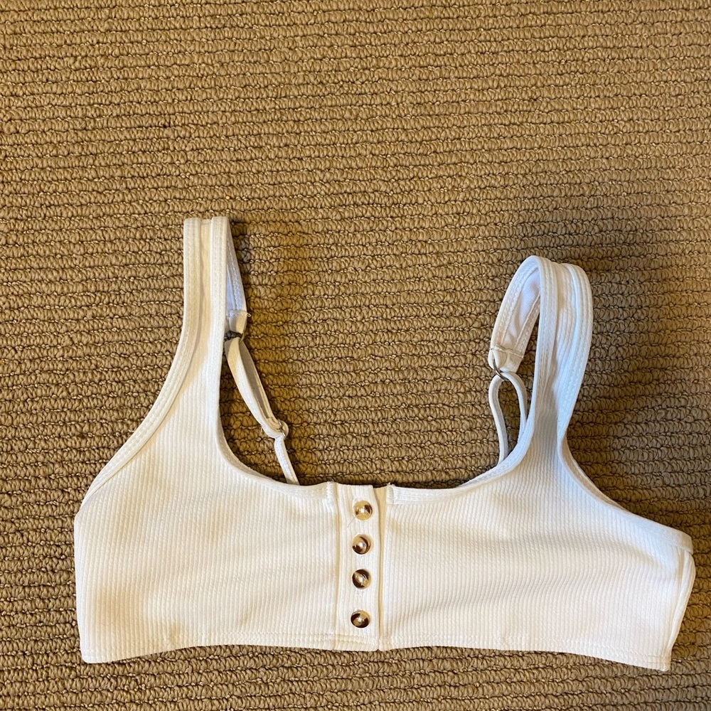 White swimsuit top